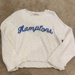 Francesca's Collections Cream Knit Top